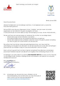 Kerkbalans brief 2025